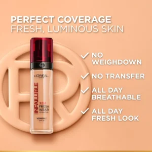 L’Oréal Paris Infallible 32H Fresh Wear Foundation – 140 Cool Undertone Rose